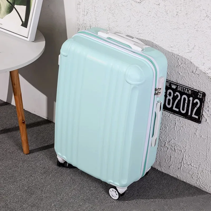 nouvelle valise à roulettes rose mignonne pour filles, valise trolley pour femmes avec roues pivotantes, valise d'école adorable pour étudiantes, valise à code, bagage cabine