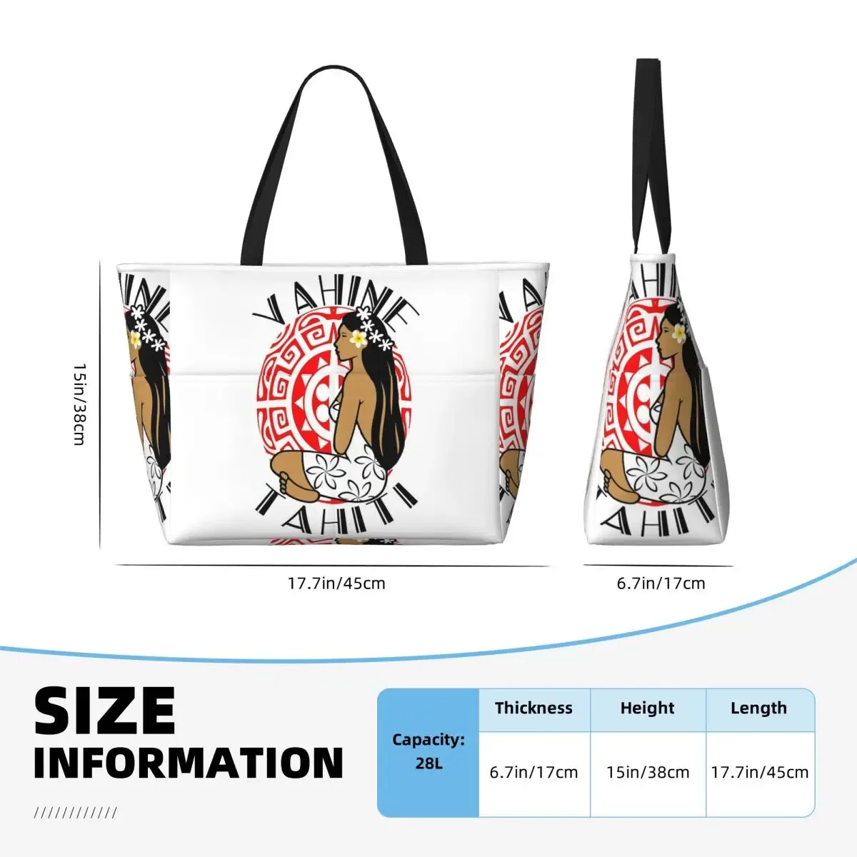 hinano tahiti beach tote bag sport gym yoga duffle grand sac fourre-tout pour femme sac de voyage sac de fitness