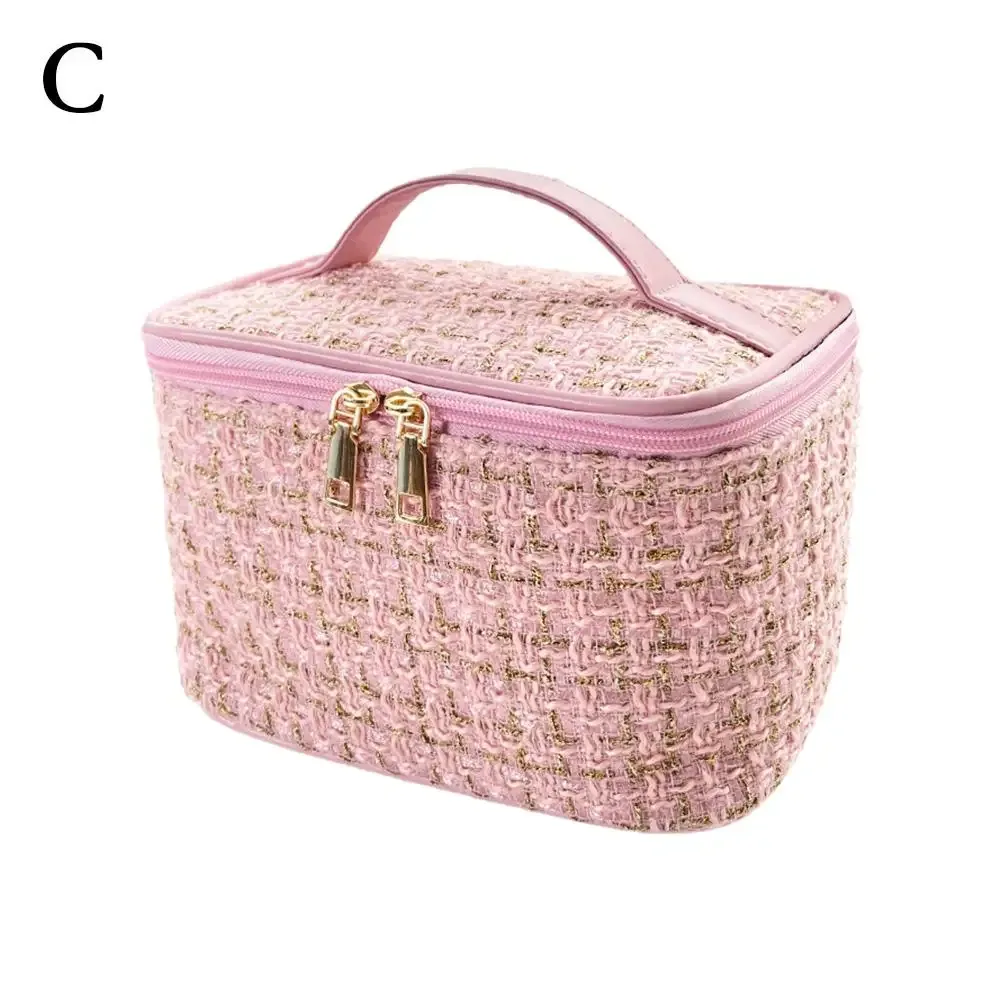 sac à cosmétiques de grande capacité pour femmes, sac de maquillage portable, sac de rangement à la mode, organisateur de toilette à main, sac de voyage
