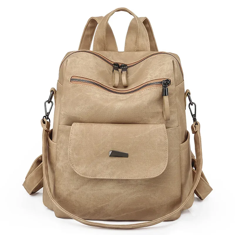 nouveau sac à dos en cuir pu chaud sac à main pour femmes mode polyvalent design sac à main dames sacs à bandoulière voyage sac à dos