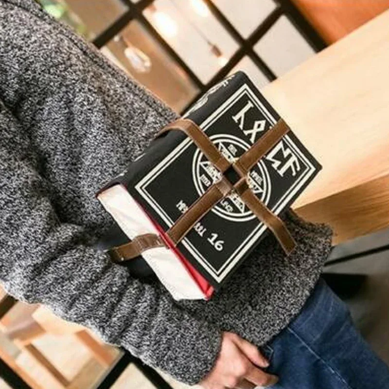 sac à bandoulière gothique en pu pour livre de sorts magiques, sac à dos tendance pour cosplay, réglable pour étudiants, nouveaux sacs à bandoulière rétro