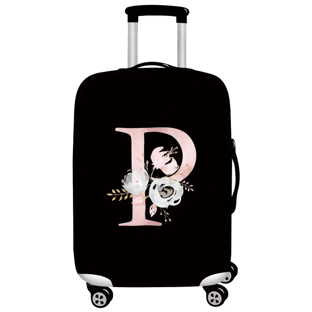 optics-juste de protection élastique pour bagages, housses de valise trempées, housse de chariot, accessoires de voyage, série pink flower, 18 "-32"