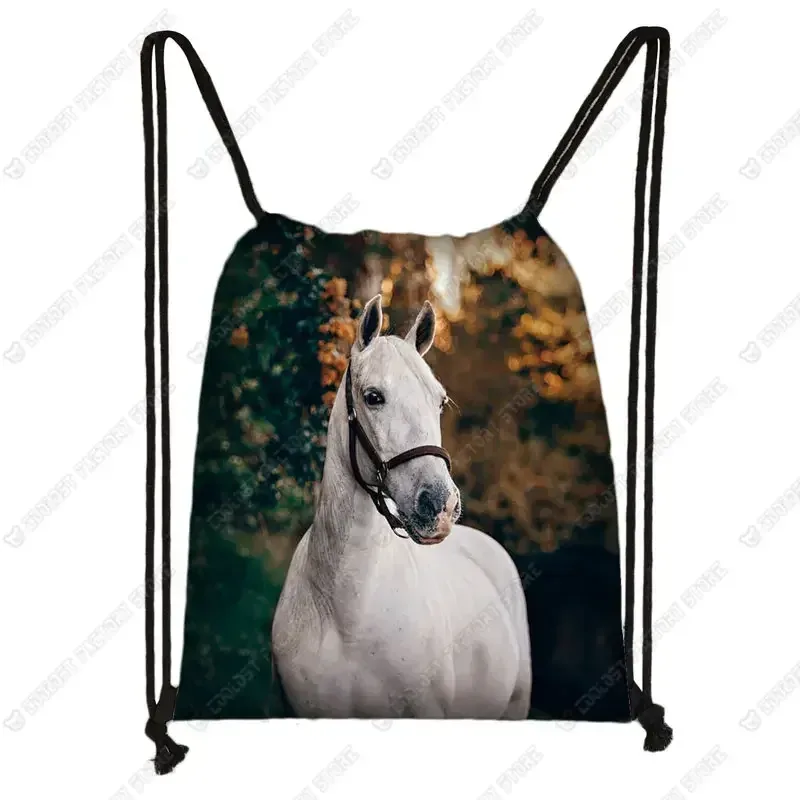 sac à dos cool horse colt meadow painting pour hommes et femmes, sac à bandoulière de proximité, sac de voyage à la mode, sacs de plage décontractés, porte-chaussures souple