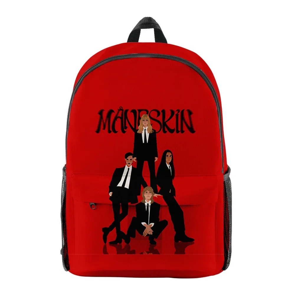 nouveauté de luxe cool classique maneskin élève bookbag sacs à dos pour ordinateur portable impression 3d oxford imperméable garçons/filles sacs à dos de voyage