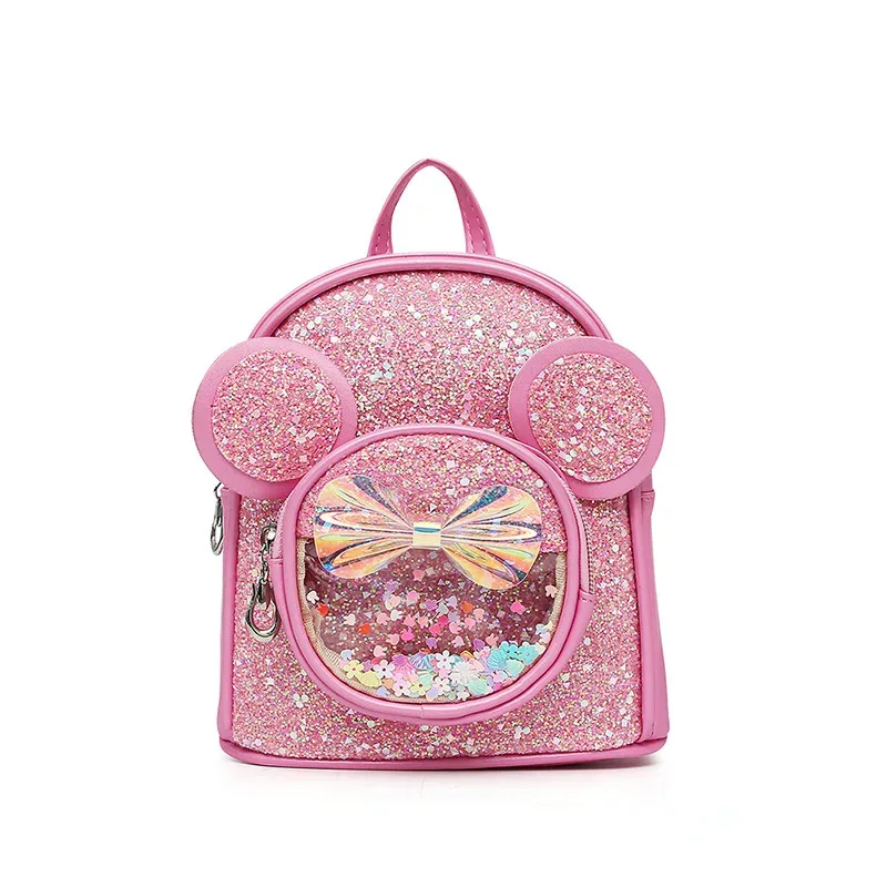 nom personnalisé enfants mignon brillant sac à dos princesse filles dessin animé sac à dos personnalisé enfants mode maternelle sac à dos