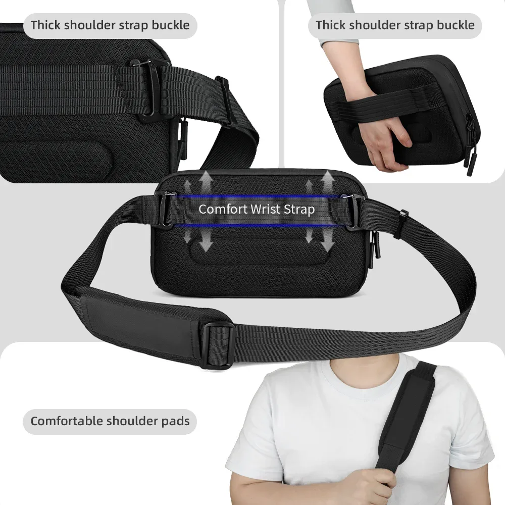 heroic knight – sac à bandoulière de qualité pour hommes, sacoche légère et étanche x-pac, pochettes élégantes avec bandoulière détachable