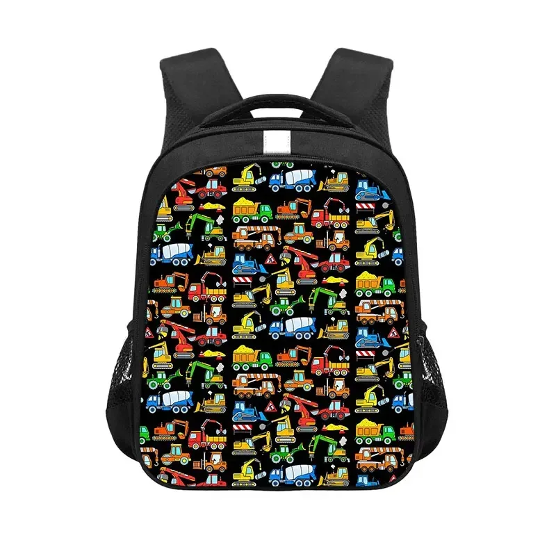 sac à dos de jeu avec tracteur de ferme imprimé, sac d'école de dessin animé pour garçon et fille, sac à dos pour ordinateur portable