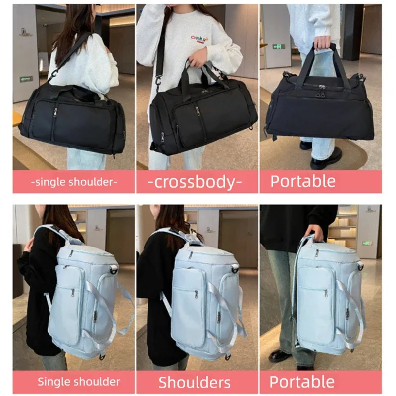 sac à dos multifonction personnalisé avec logo, sac bandoulière pour femme, sac de sport et de fitness pour activités de plein air avec séparation sec/humide