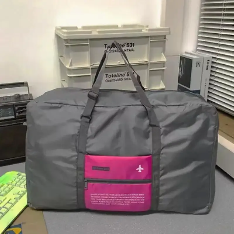 sac de voyage pliable grande capacité pour femme, sac à main, sac de livraison, sac de rangement pour voyage, en tissu oxford, multi-usage
