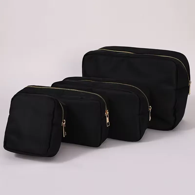 trousse cosmétique violette personnalisée, sac en nylon de maquillage, poudres personnalisées, patch chenille, grand étui de voyage, trousse de toilette, cadeau de mariée, taille xl