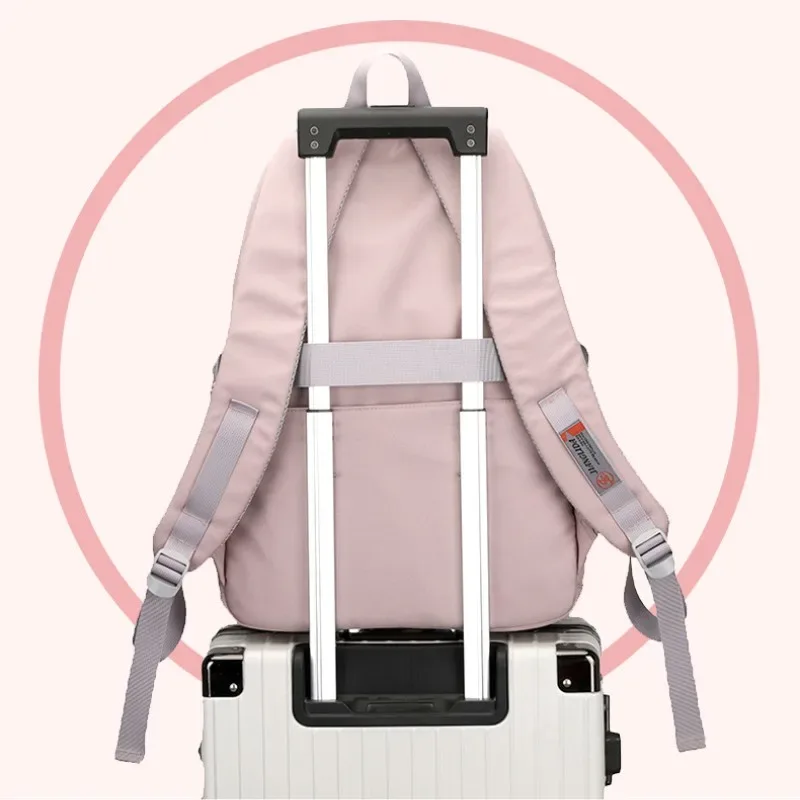 nouveau sac à dos de voyage pour filles, sac à dos imperméable de grande capacité, sac à bandoulière en nylon pour collégiennes