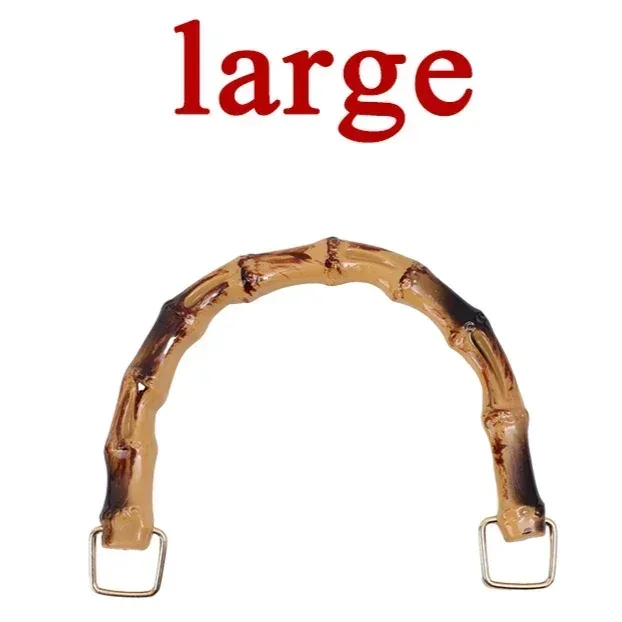2 pièces boucle sac poignées boîte poignée bambou sac à main poignées sac à main bande poignée sac à bandoulière sangle bambou sac poignée