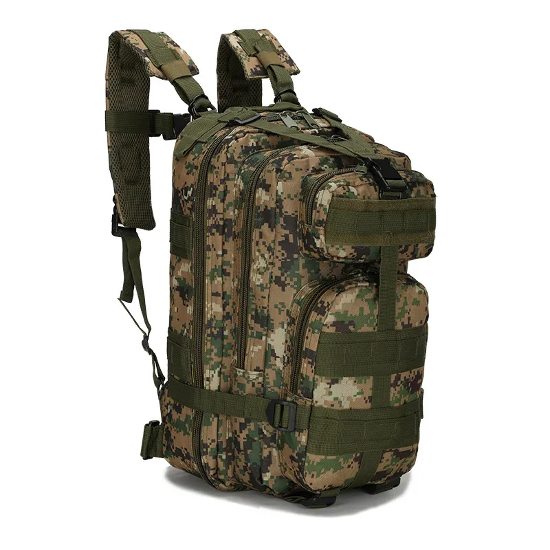 sac à dos tactique classique pour homme, sac de voyage sportif camouflage, sac à dos d'escalade, de chasse, de pêche et de randonnée en nylon, sac 3p