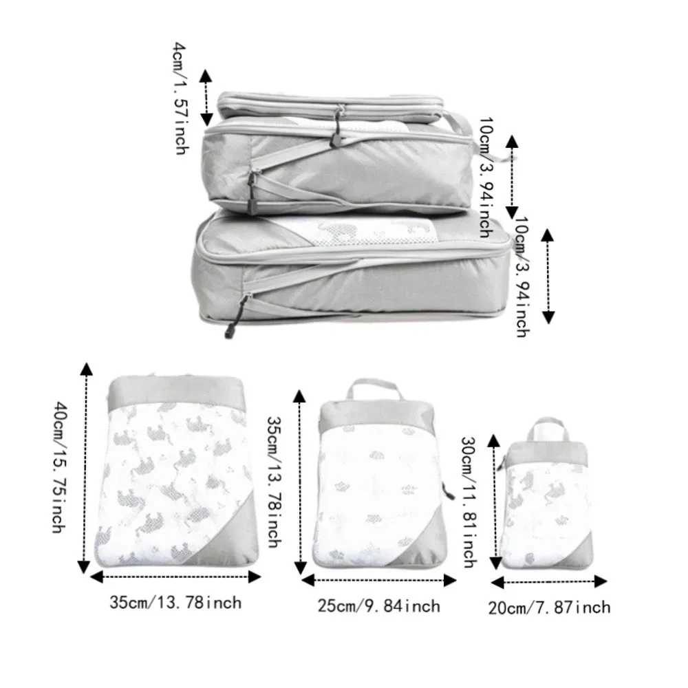sacs de compression en nylon, organisateurs de vêtements imperméables et peu encombrants, extensibles et pliables, pochettes de tri pour vêtements, camping