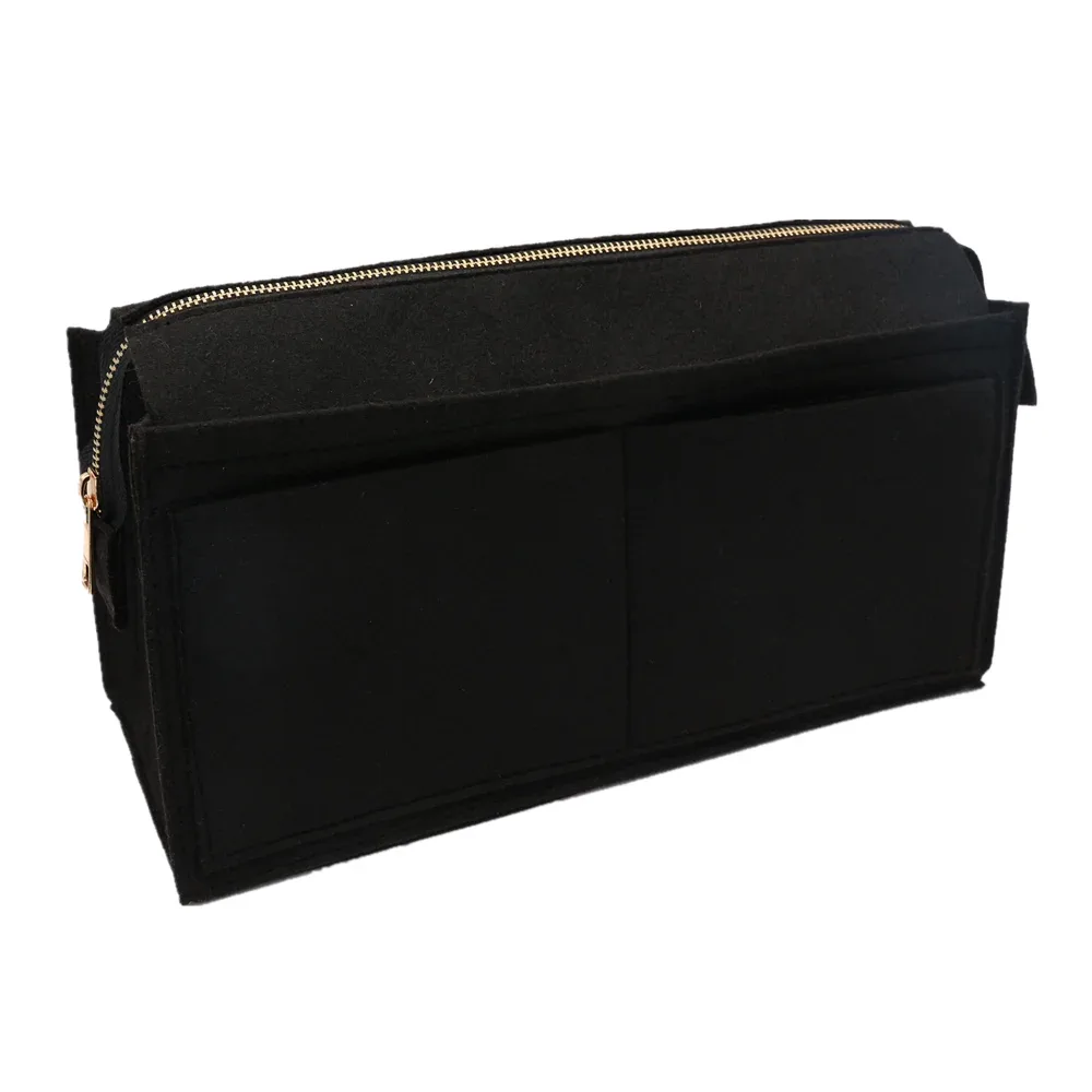 organisateur de livres en tissu feutré pour sac à main de luxe, sac à cosmétiques avec fermeture éclair, sac de voyage pour maman adapté à l'insertion onthego