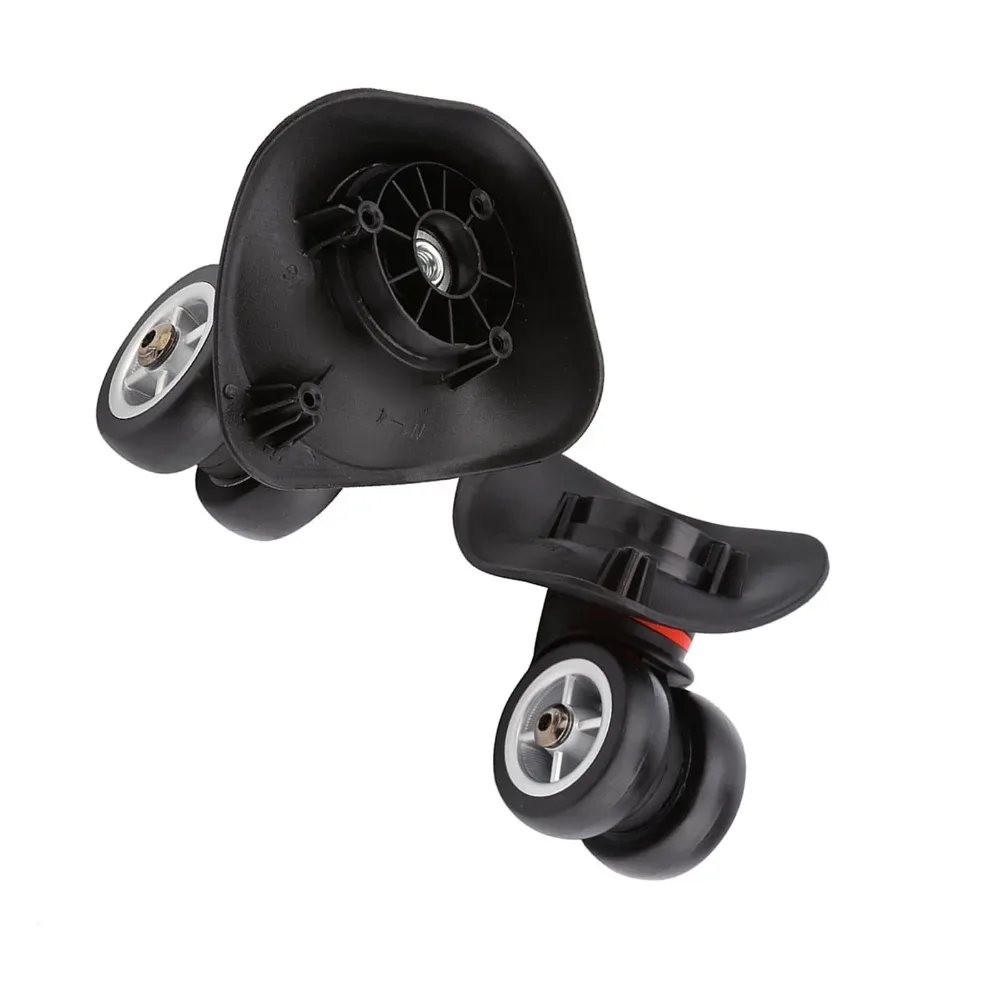 Support Roues Remplacement Plastique Durables Pivotantes Noires Faciles Installation Voyage Valise Accessoire Entretien Mise Niveau