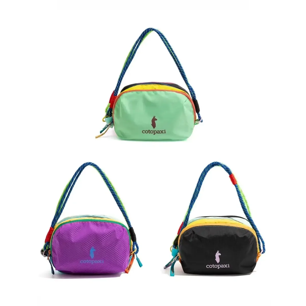 sac de rangement et de transport alpaca couleur dopamine, doté de trois compartiments principaux à fermeture éclair pour une séparation organisée. portable et réutilisable