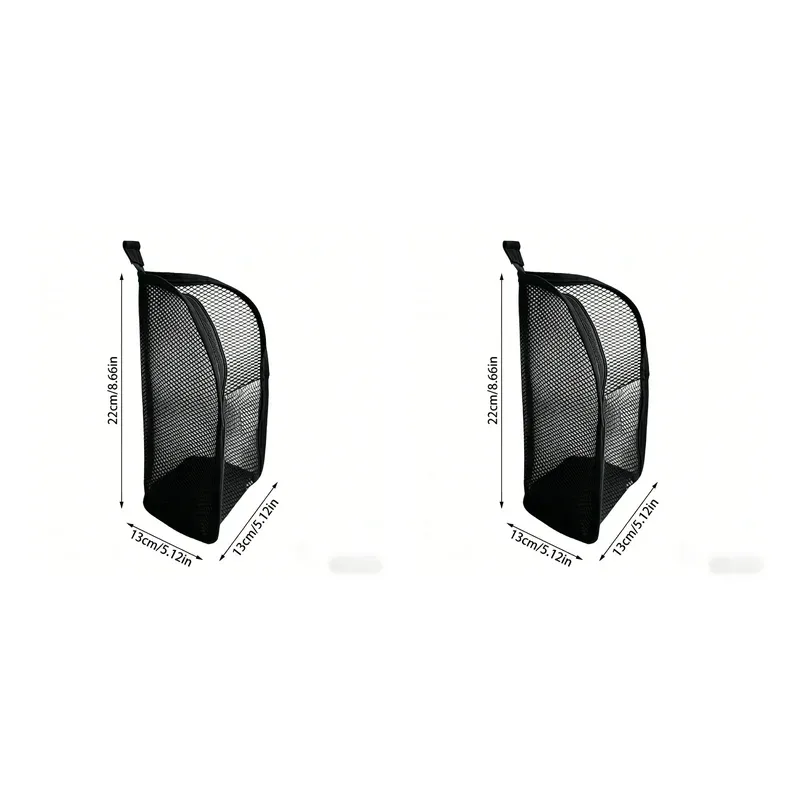 trousse de toilette portable en maille, organisateur de voyage suspendu léger et pliable transparent pour brosse à dents et articles de voyage