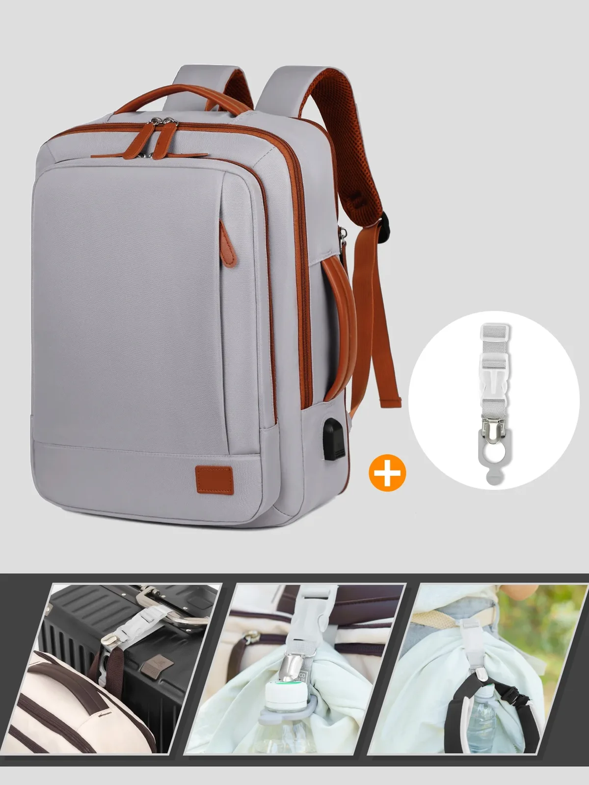 le nouveau sac à dos unisexe pour les voyages d'affaires à courte distance, sac de voyage léger, sac d'école pour ordinateur, combinaison de sacs de rangement