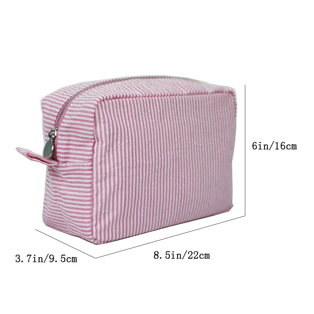 nouveau sac à cosmétiques cadeau d'anniversaire pour fille trousse de toilette en coton nom personnalisé sacs de voyage pour femmes cadeaux de mariage personnalisés