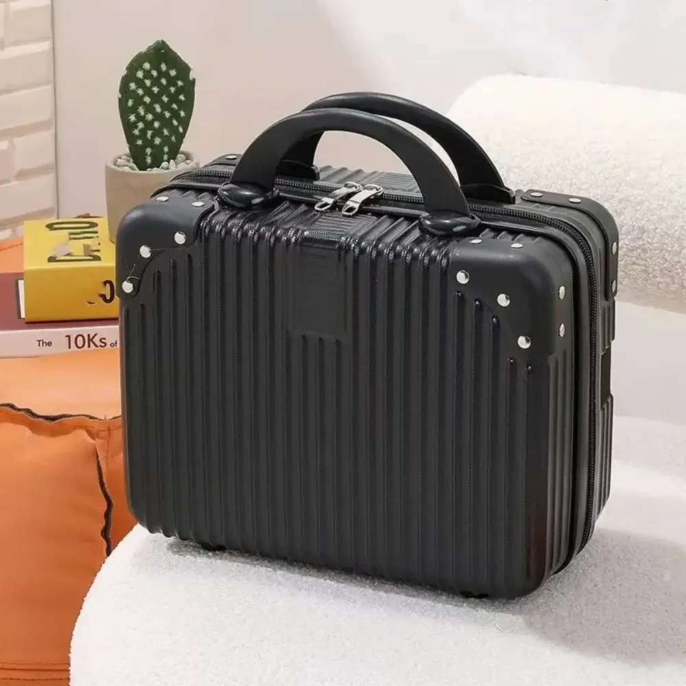 mini valise de voyage de 14 pouces, boîte à cosmétiques, boîte à mot de passe, organisateur de bagages à main, étui de maquillage, petite mallette d'embarquement