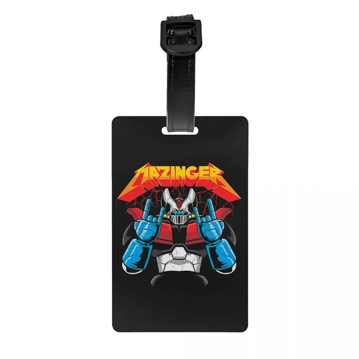 étiquettes à bagages personnalisées goldorak grendizer pour valises, mignonnes, anime ufo robot goldrake, couverture de confidentialité, carte d'identité