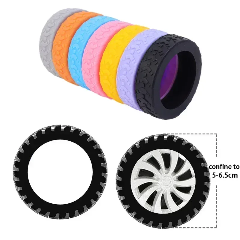 protège roue bagage silicone couleur motif pneu protection silencieuse voyage accessoire durabilité esthétique personnalisation