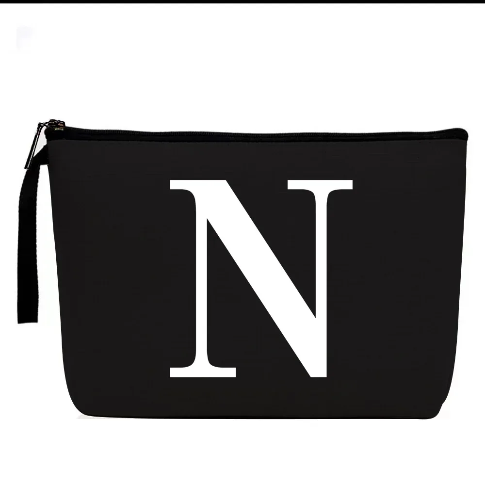 sac à cosmétiques à motifs de lettres, trousse de maquillage, organisateur d'articles de toilette, pochette de rangement de lavage, étui de maquillage pour cadeaux de mariage