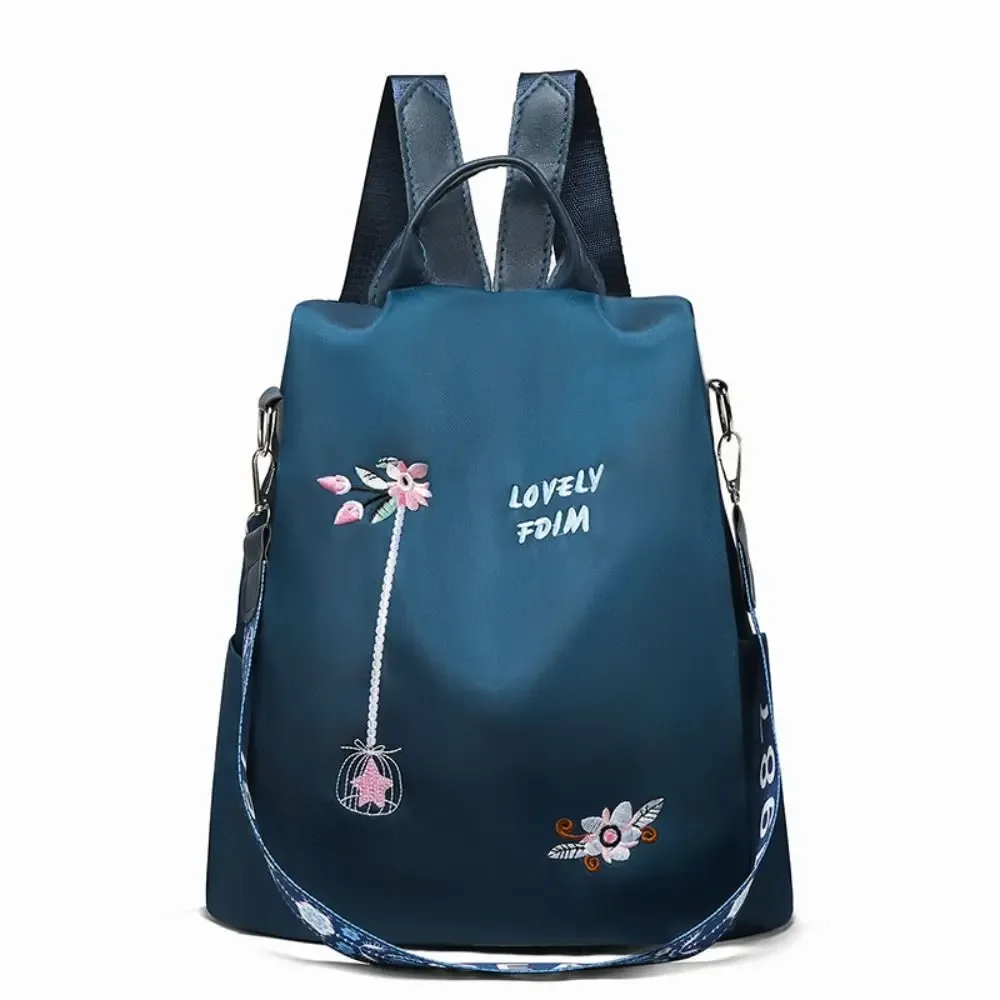 sac à dos oxford étanche pour femme, sac de broderie décontracté pour femme, grande capacité, sac à main de voyage, sacs à provisions, sac d'école, mode