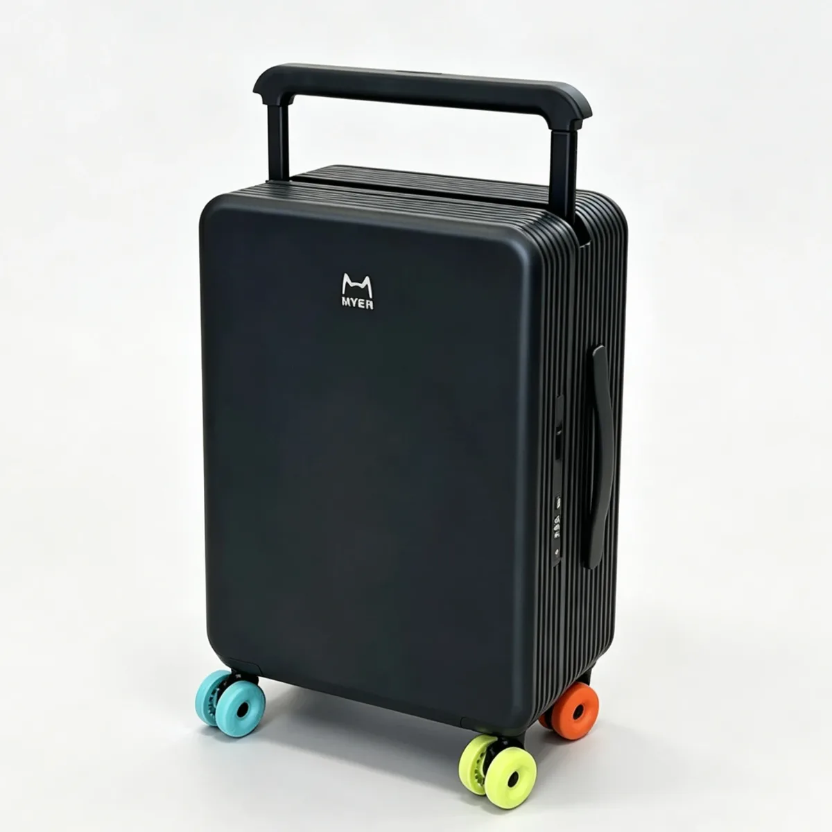 valise de voyage multi-couleurs tendance en polycarbonate rigide 20 pouces, bagage cabine pour femme, à roulettes, avec poignée large, compatible tsa