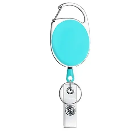 fentes pour cartes transparentes, porte-badge pour étiquette d'identification, avec bobine de badge, organisateur de rangement pour cartes, étui pour cartes de travail pour passe des employés