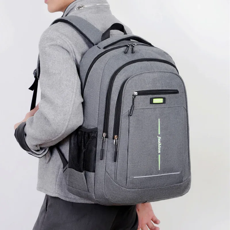 sac à dos simple et décontracté pour femmes, nouveau sac à double épaule résistant à l'eau, grande capacité pour hommes d'affaires
