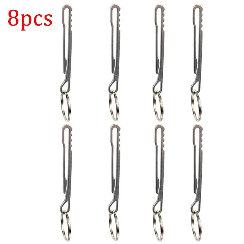 porte-outils en acier inoxydable, porte-clés multifonctionnel, mousqueton, pince à billets, boucle de sac à dos, accessoires essentiels pour le camping en plein air