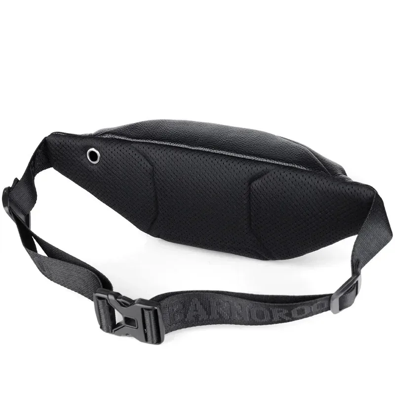 sac banane en cuir multifonctionnel pour homme, idéal pour le sport, les voyages, la course à pied, sacoche bandoulière décontractée, pochette de poitrine pour téléphone