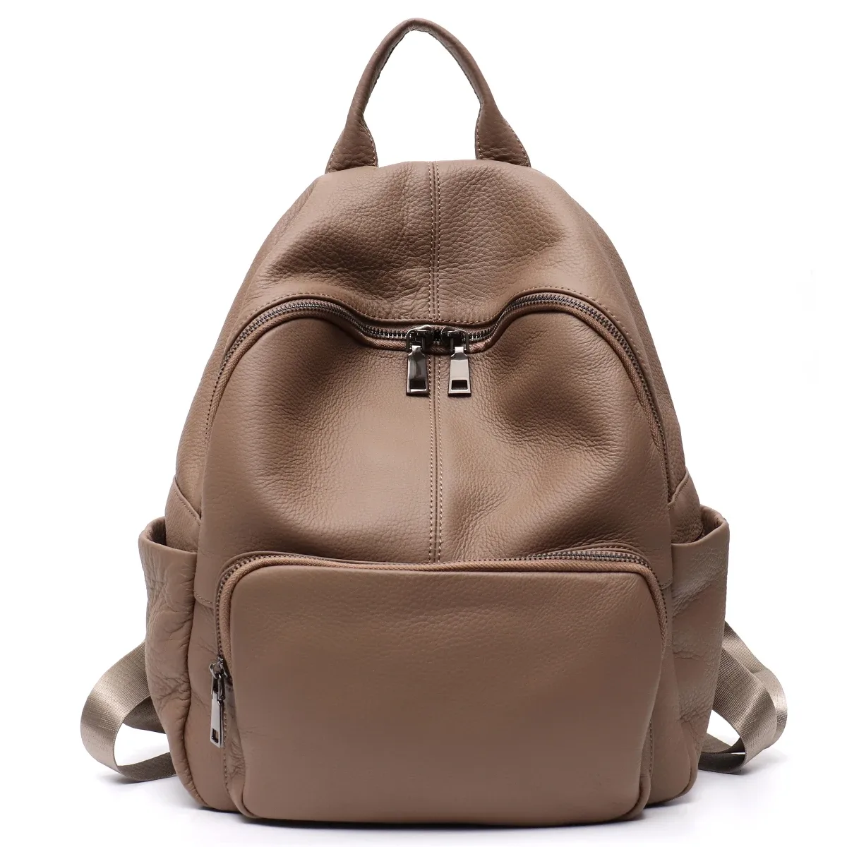 sac à dos en cuir de vache naturel pour femmes et hommes, design minimaliste, décontracté, quotidien, polyvalent, sacs à bandoulière pour étudiants, sac à dos de voyage