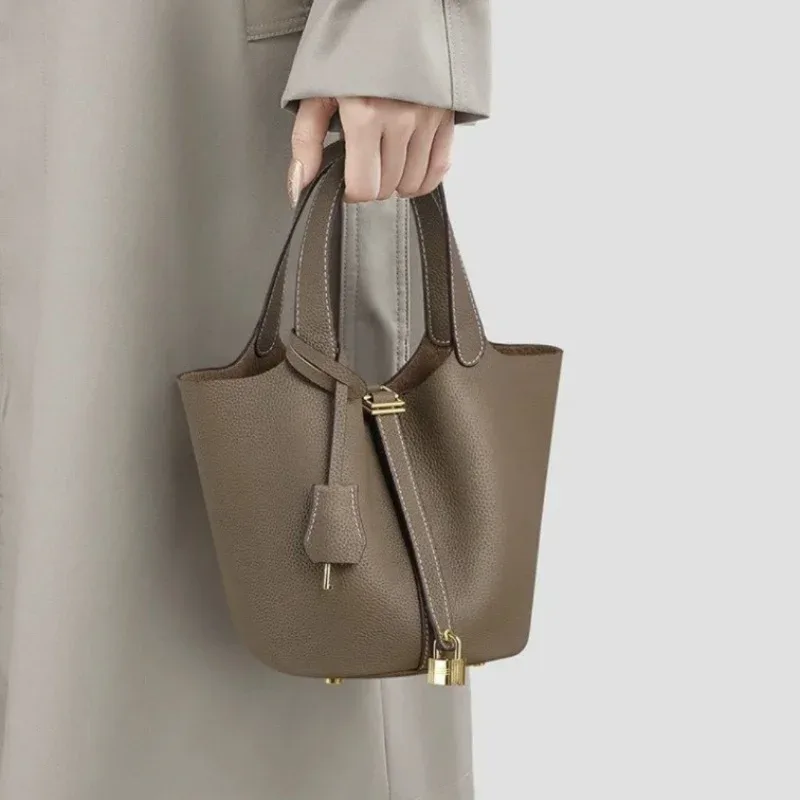 Sac à main classique pour femmes, panier à légumes, sac seau Simple, sac pour mère, sac polyvalent à la mode pour femmes, transfrontalier