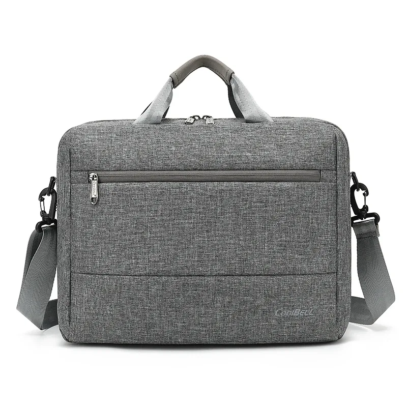 porte-documents personnalisé avec logo, sac pour ordinateur portable d'affaires, sac à bandoulière simple pour hommes, résistant aux chocs, ordinateur de 15.6 pouces, vente en gros