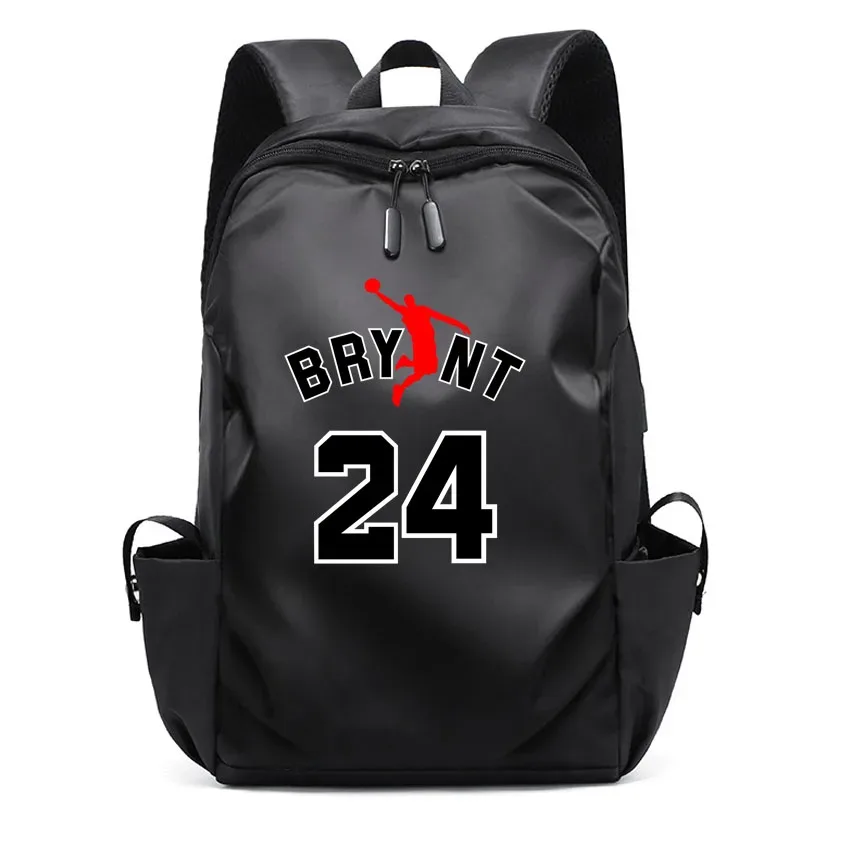 sac à dos en toile imprimée avec motif de lettre et numéro 23, sac d'école pour étudiants, sac à dos pour ordinateur portable, grande capacité, mode garçon et fille, albanes