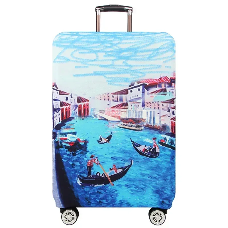 housse de protection pour valise de voyage, accessoires de voyage, housse anti-poussière élastique pour bagages, applicable à une valise de 18 à 32 pouces