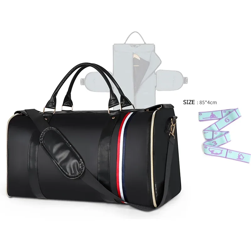 sac de voyage pliable pour femme, pratique, grand sac de voyage en cuir pu, sac de voyage d'affaires pour femme