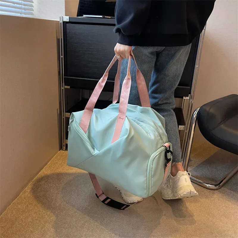 sac de fitness femme multi-fonctionnel mouvement de séparation sec-humide sac de voyage étanche sac de yoga sac de voyage de grande capacité homme