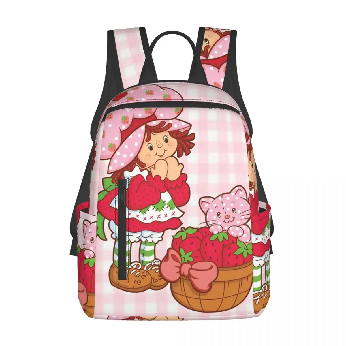 sac à dos d'étudiant like strawberry shortcake, sac d'école, sac à dos de randonnée, sac de voyage pour hommes et femmes, sac à dos tendance, sacs à bandoulière