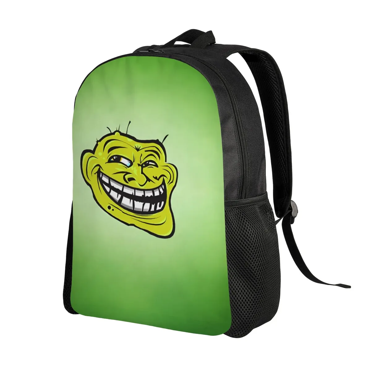 trollface sacs à dos amusants pour hommes et femmes, sac à livres basique pour l'université, l'école, sacs manga