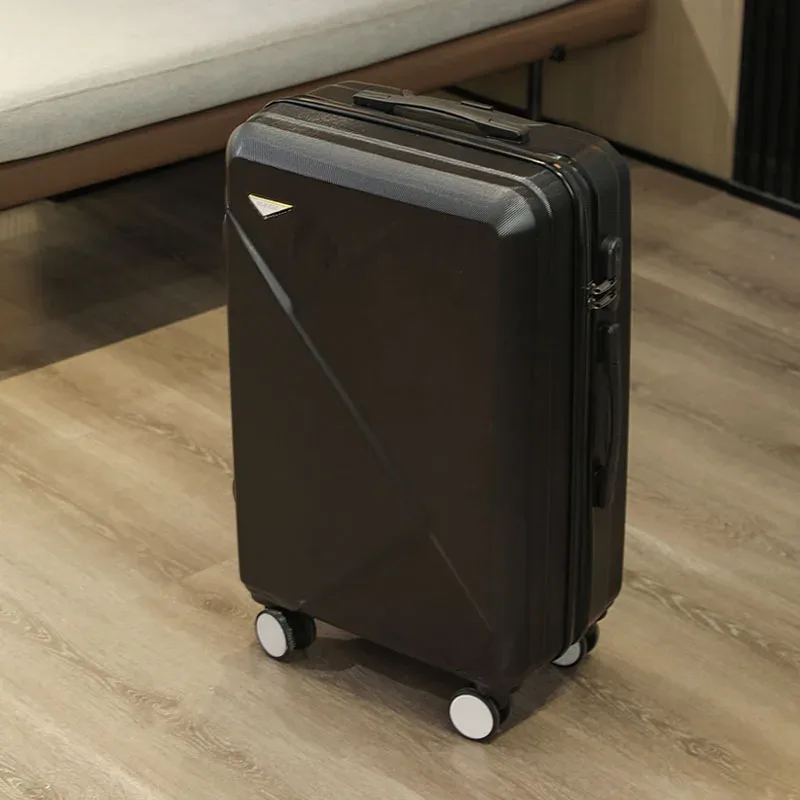 valise à bagages à main irrégulière z 20/24/28 pouces, roues rotatives en abs avec serrure à combinaison, bagage léger