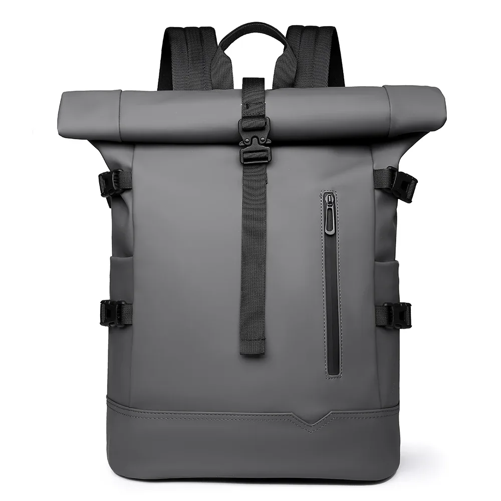 sac à dos d'extérieur imperméable et durable, haut en rouleau, à la mode, décontracté, pour randonnée, voyage, hommes et femmes, trajet quotidien