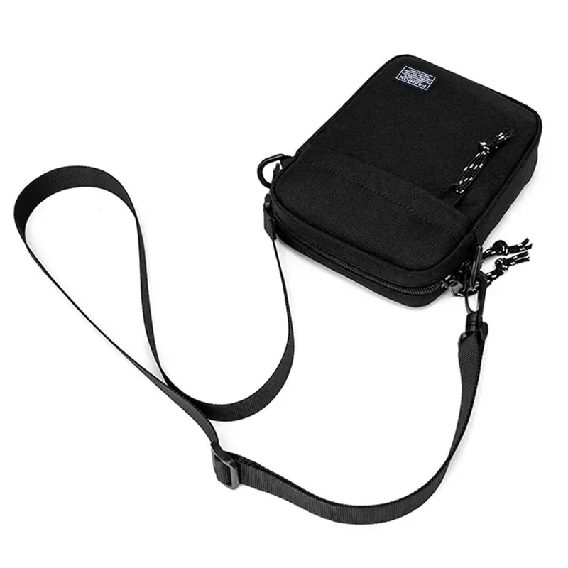 sac à bandoulière en tissu oxford pour hommes et femmes, sacoche décontractée, petit sac carré, mode diagonale croisée, machine à main, bagages