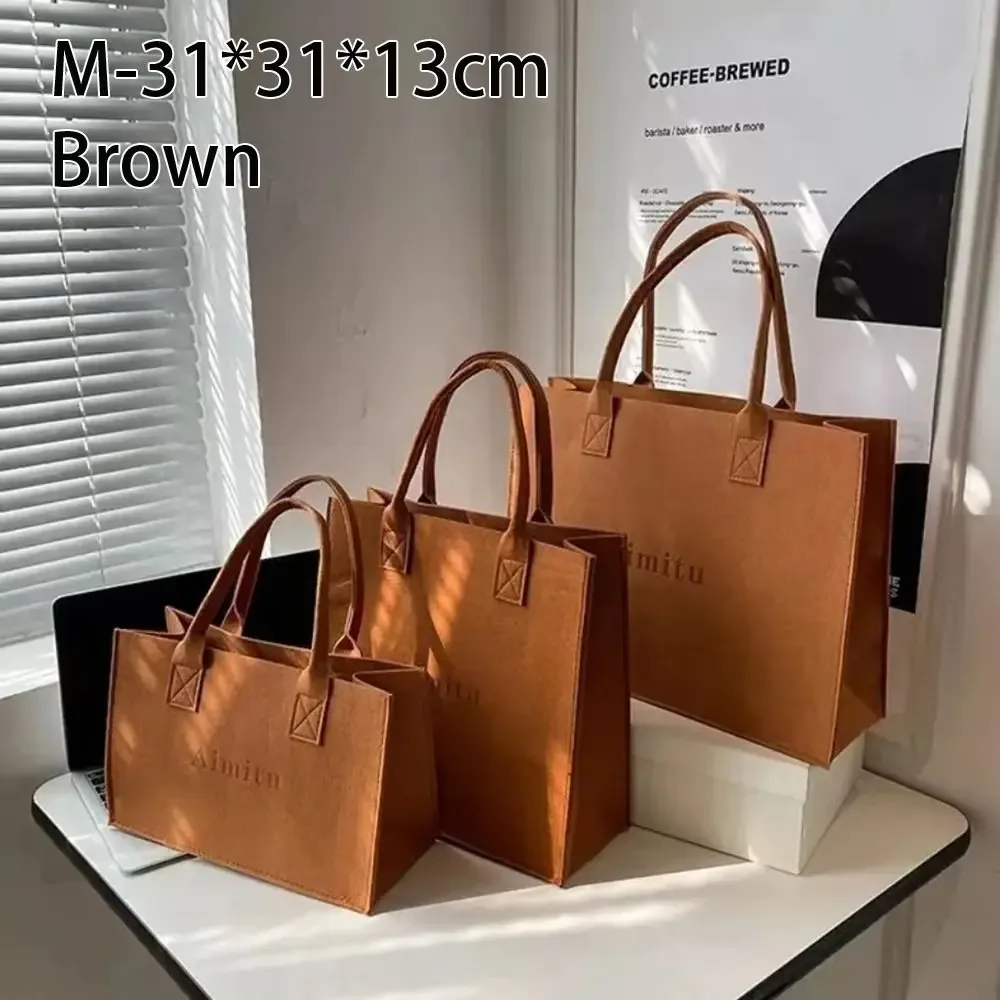 sac messager coréen en feutre simple pour femme, sac à main monochrome, sac à bandoulière décontracté, grande capacité, mode de voyage, s, m, l