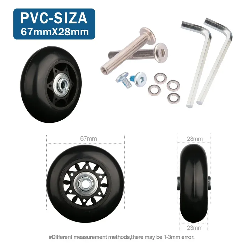 valise de remplacement universelle, accessoires de roue pratiques, roue d'avion, roue silencieuse, entretien et entretien des chocs