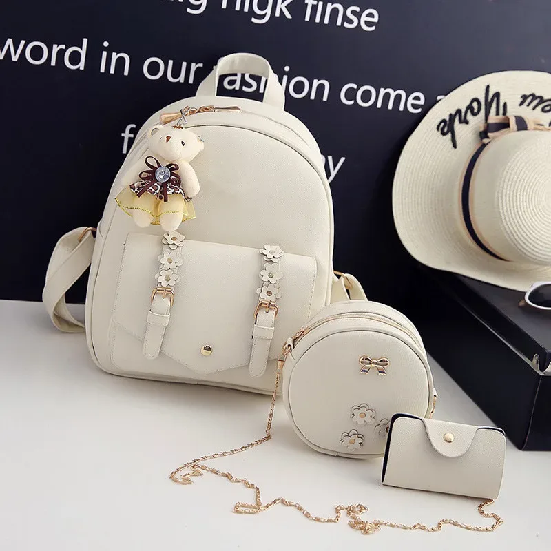sac dos cuir synthétique gris motif géométrique relief bandoulière amovible porte-monnaie inclus voyage femme