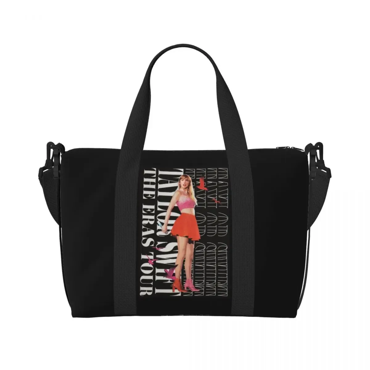 sac fourre-tout personnalisé eras tour pour femme, chanteur pop américain de taylor's swift, grande capacité, plage, salle de sport, sacs de voyage, 1989